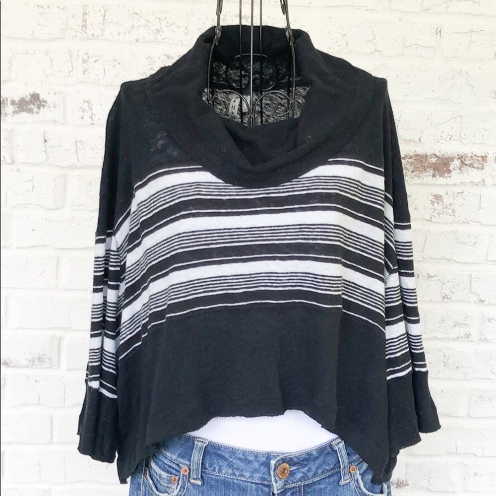 Free People Linen/Cotton Blend Crop Top- size medium